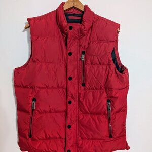 Orvis Men's Red Puffer Vest – Insulated Sleeveless Outerwear